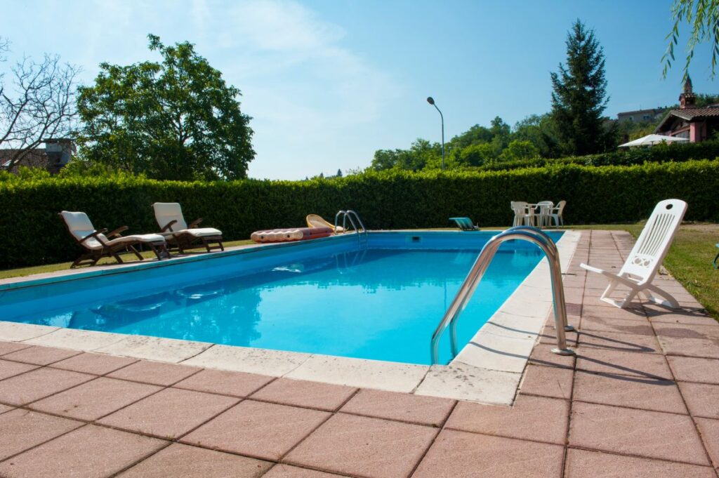 swimming pool of a private home