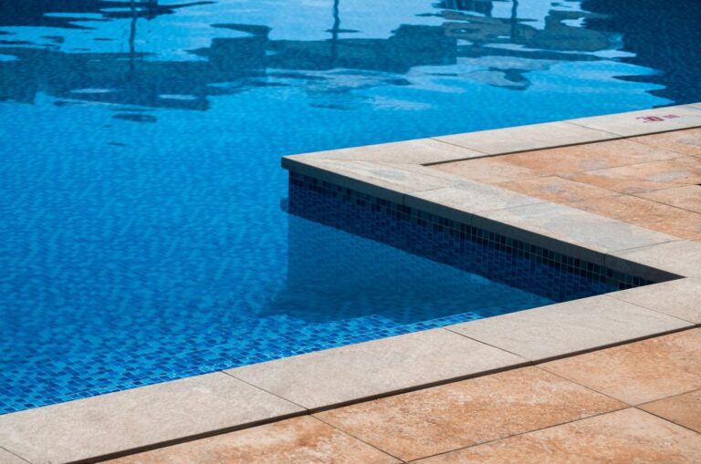 Detail of modern outdoor swimming pool
